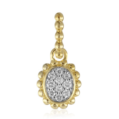 9K SI1 (G) Diamond Gold Pendant (Annette)