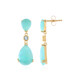 Amazonite Silver Earrings