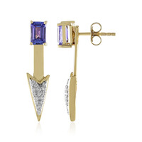 9K Tanzanite Gold Earrings (de Melo)