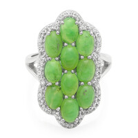 Imperial Chrysoprase Silver Ring