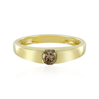 I2 Champagne Diamond Silver Ring