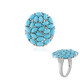 Sleeping Beauty Turquoise Silver Ring (Faszination Türkis)