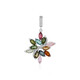 Fancy Tourmaline Silver Pendant