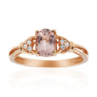 14K AAA Morganite Gold Ring (CIRARI)