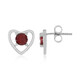 Mozambique Garnet Silver Earrings