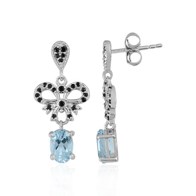 Sky Blue Topaz Silver Earrings