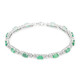 Zambian Emerald Silver Bracelet