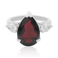 Indian Garnet Silver Ring