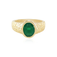 Green Onyx Silver Ring