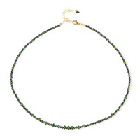 Russian Diopside Silver Necklace (Riya)