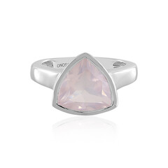 Rose Quartz Silver Ring