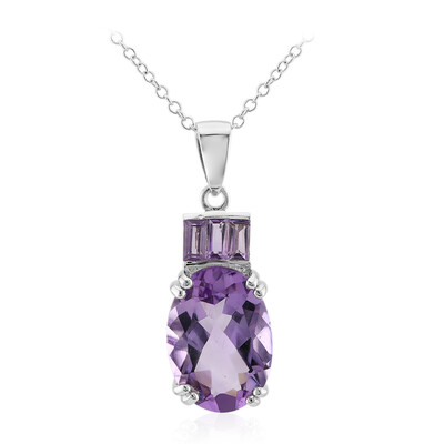 Amethyst Silver Necklace