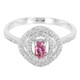 Nigerian Pink Tourmaline Silver Ring