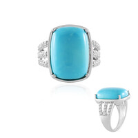 Kingman Turquoise Silver Ring (Faszination Türkis)