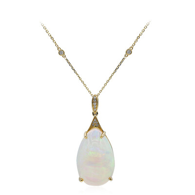 14K AAA Welo Opal Gold Necklace (CIRARI)