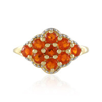 Mexican Fire Opal Silver Ring