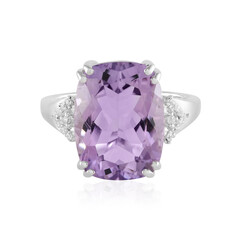 Rose de France Amethyst Silver Ring