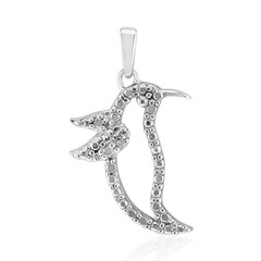 I2 (I) Diamond Silver Pendant