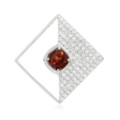 Mozambique Garnet Silver Pendant