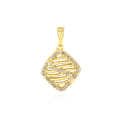 I2 Champagne Diamond Silver Pendant