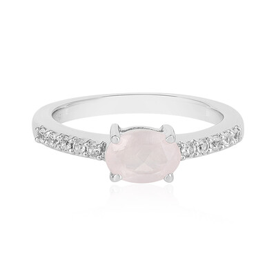 Rose Quartz Silver Ring