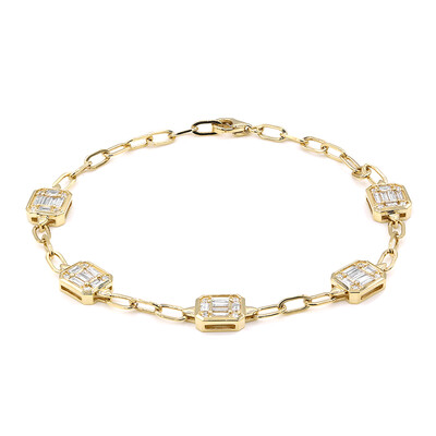 14K SI2 (H) Diamond Gold Bracelet (CIRARI)