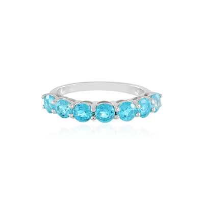 Paraiba Color Topaz Silver Ring