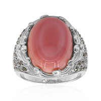 Pink Opal Silver Ring (Annette classic)