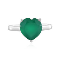 Green Onyx Silver Ring