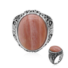 Australian Pink Opal Silver Ring (Art of Nature)