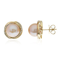 14K Freshwater pearl Gold Earrings (CIRARI)