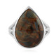 Golden Pietersite Silver Ring