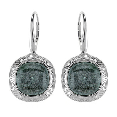 Fuchsite Silver Earrings (dagen)