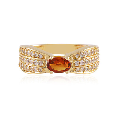 Madeira Citrine Silver Ring