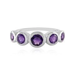 Siberian Amethyst Silver Ring