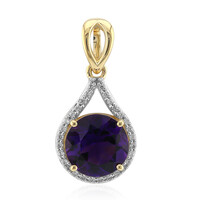 9K Uruguayan Amethyst Gold Pendant