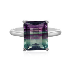 Bi Colour Fluorite Silver Ring