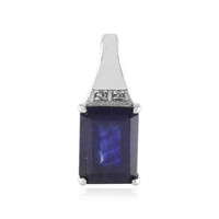 Madagascar Blue Sapphire Platinum Pendant