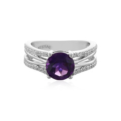 Siberian Amethyst Silver Ring