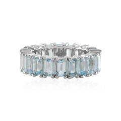 Sky Blue Topaz Silver Ring