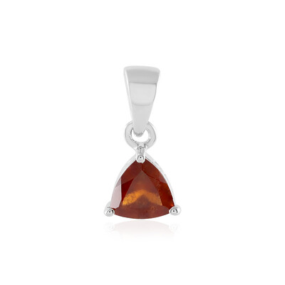 Hessonite Garnet Silver Pendant