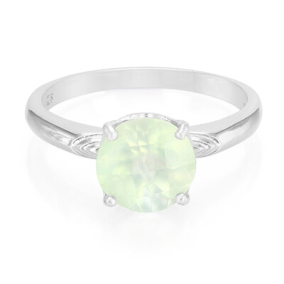 Prehnite Silver Ring