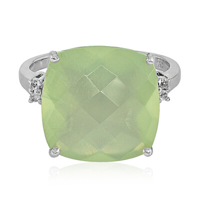 Prehnite Silver Ring