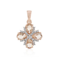 9K Morganite Gold Pendant