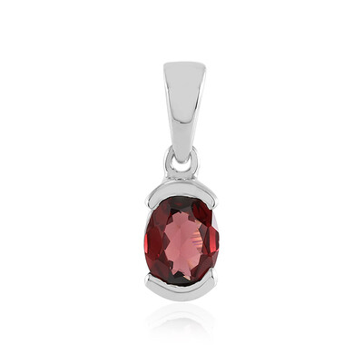 Mozambique Garnet Silver Pendant