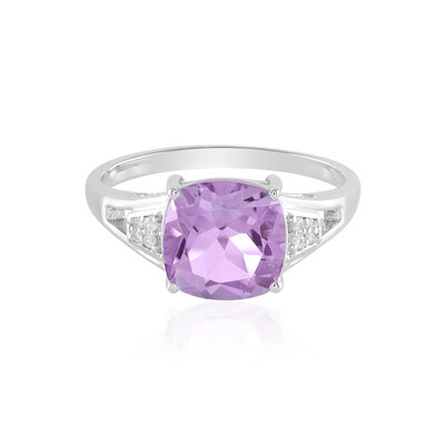 Rose de France Amethyst Silver Ring