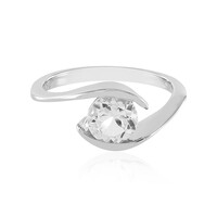 White Topaz Silver Ring