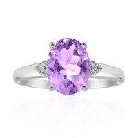 Rose de France Amethyst Silver Ring