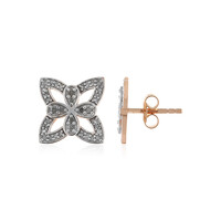 I3 (I) Diamond Silver Earrings