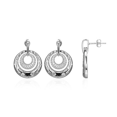 Zircon Silver Earrings